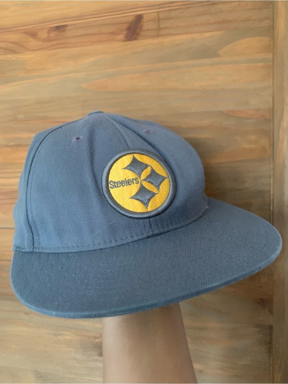 Pittsburgh Steelers Blue Baseball Cap with Yellow Logo by Reebook